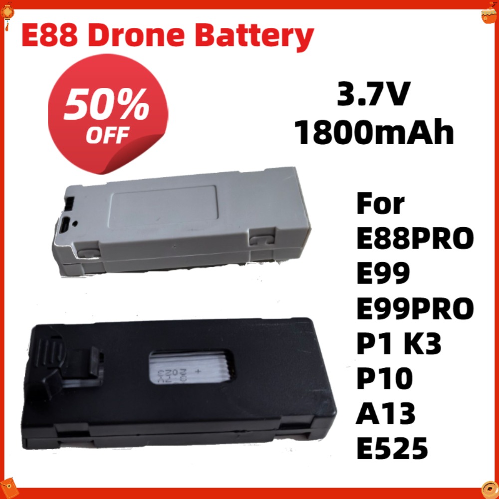 Drone Rc E99 K3 - E88 Drohnen-Akku 3,7V 1800mAh für E88PRO