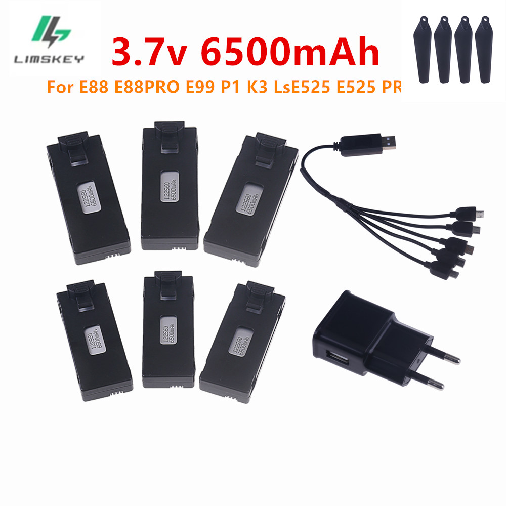 Drone Rc E99 K3 - 3,7 V 6500 Mah Lipo Batterie