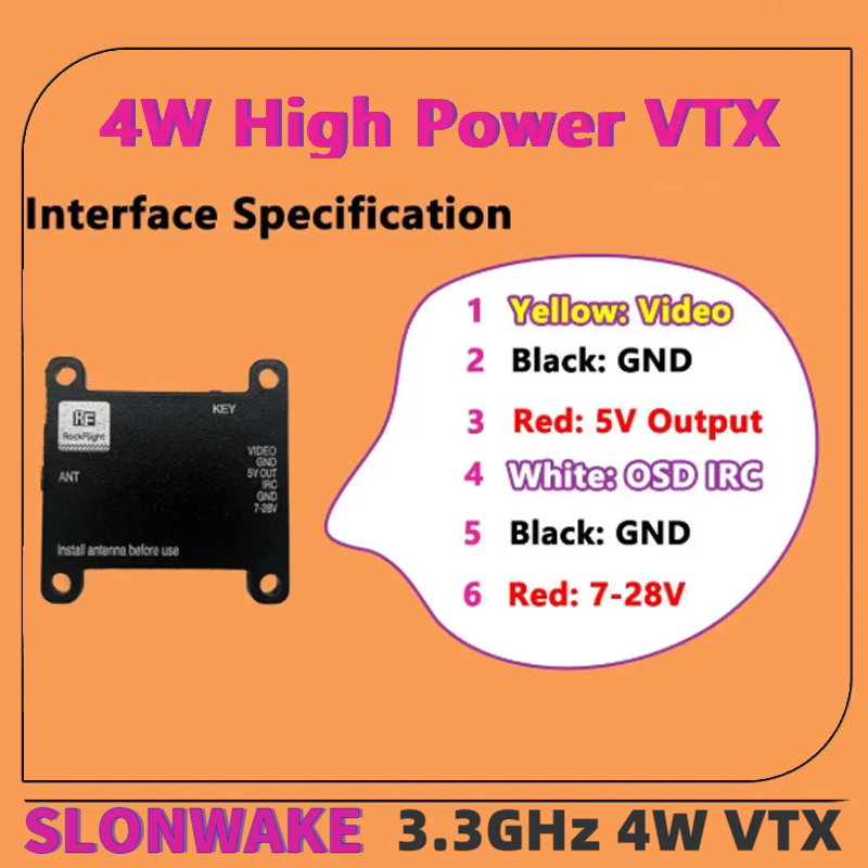SLONWAKE FPV 3.3G 16CH 4000mW  – Drone And Car Bewertung und Preis