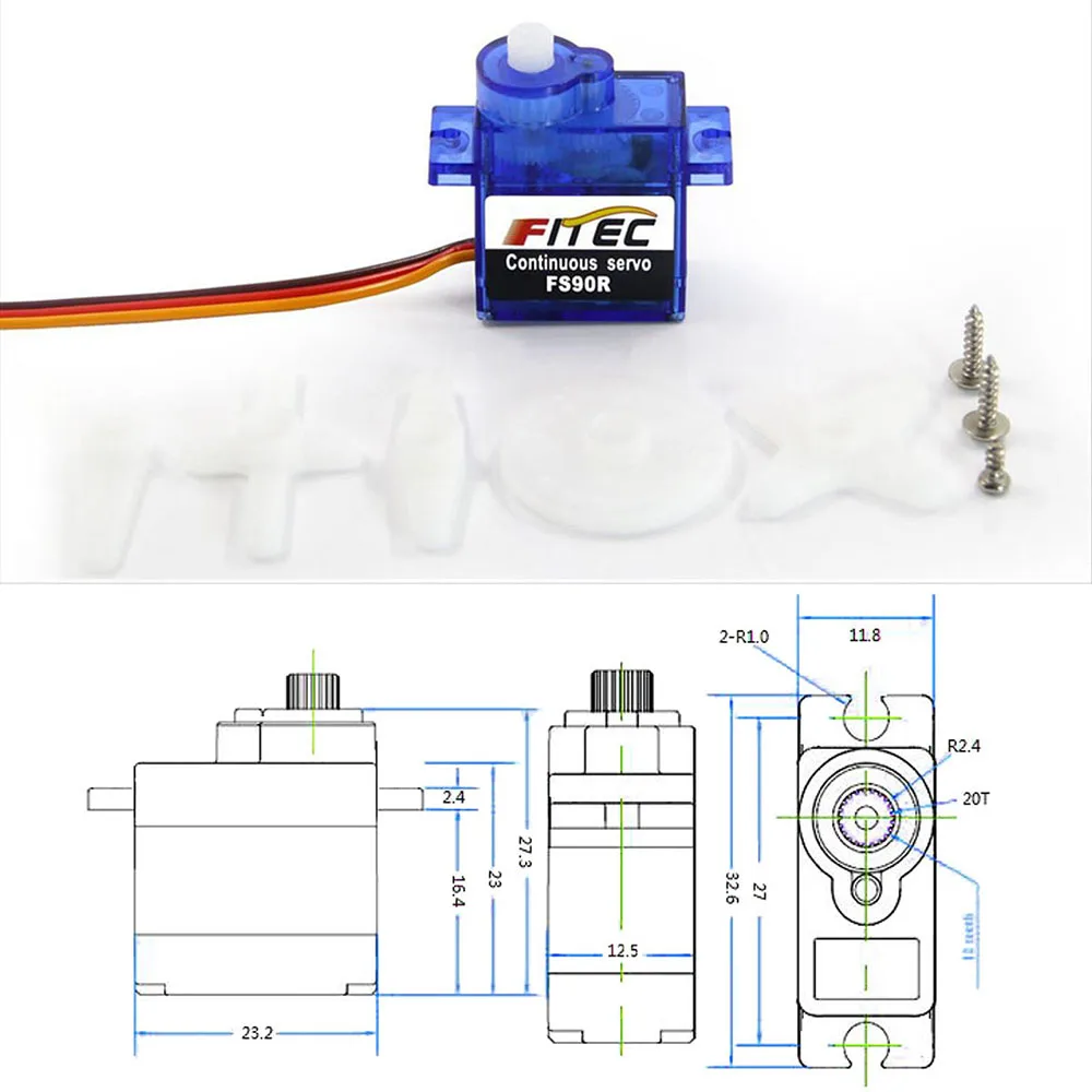 Feetech Mini FS90R Micro Servo – Plane Drone Rc Bewertung und Preis